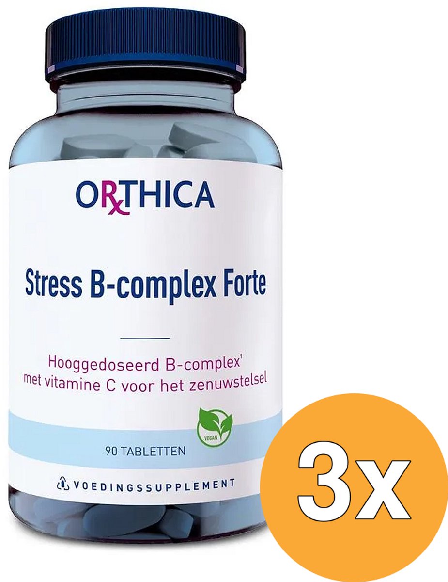 3x Orthica Stress B Complex Forte (90 tabletten)