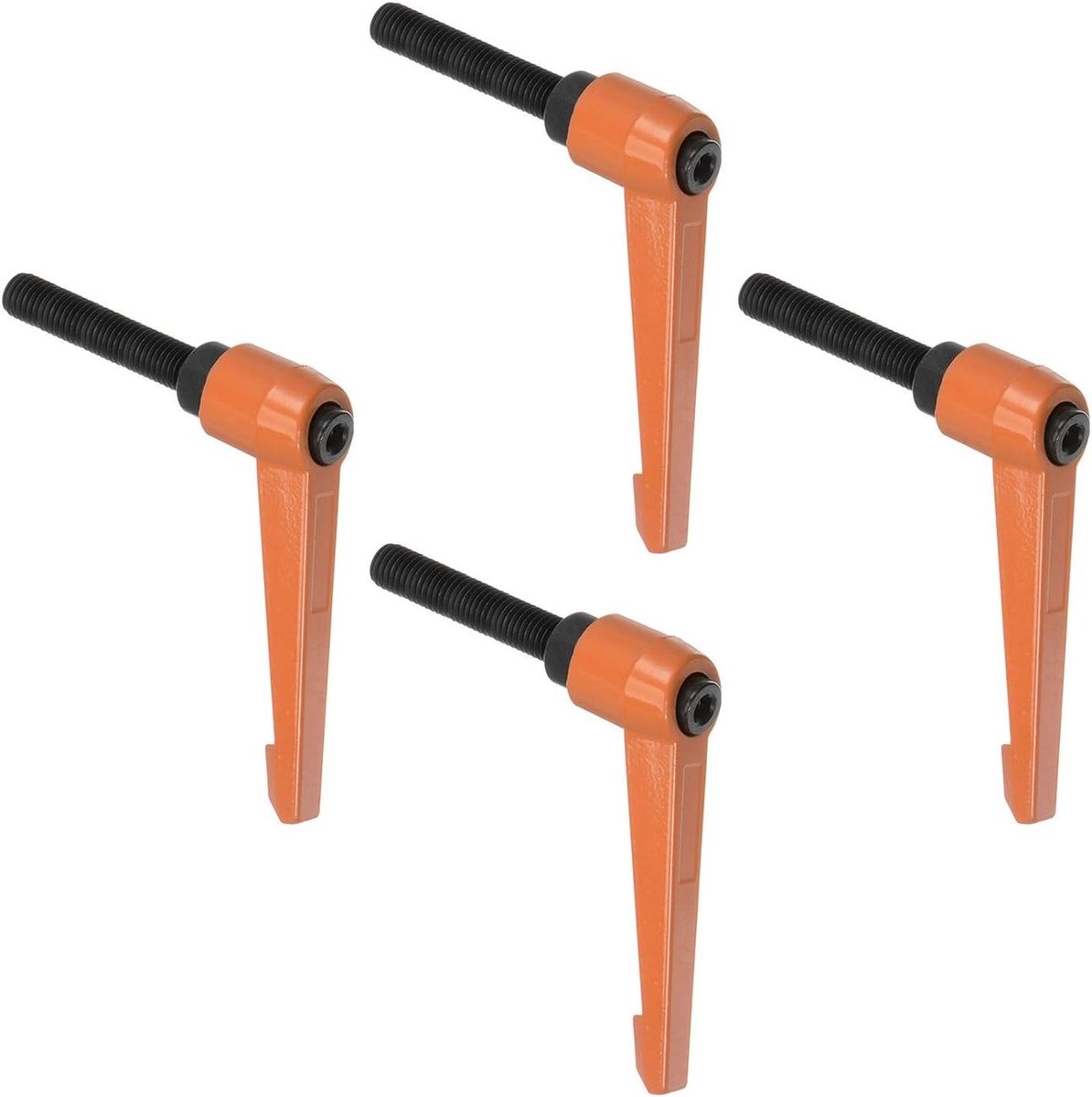 Instelbare Klemhendels - Verstelbare Knoppen - Werkstuk Vastzetten - Snelsluit Mechanisme - M10 x 40 mm - Oranje
