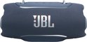 Blauwe JBL Xtreme 5 speaker met prominent JBL logo en sfeerverlichting.