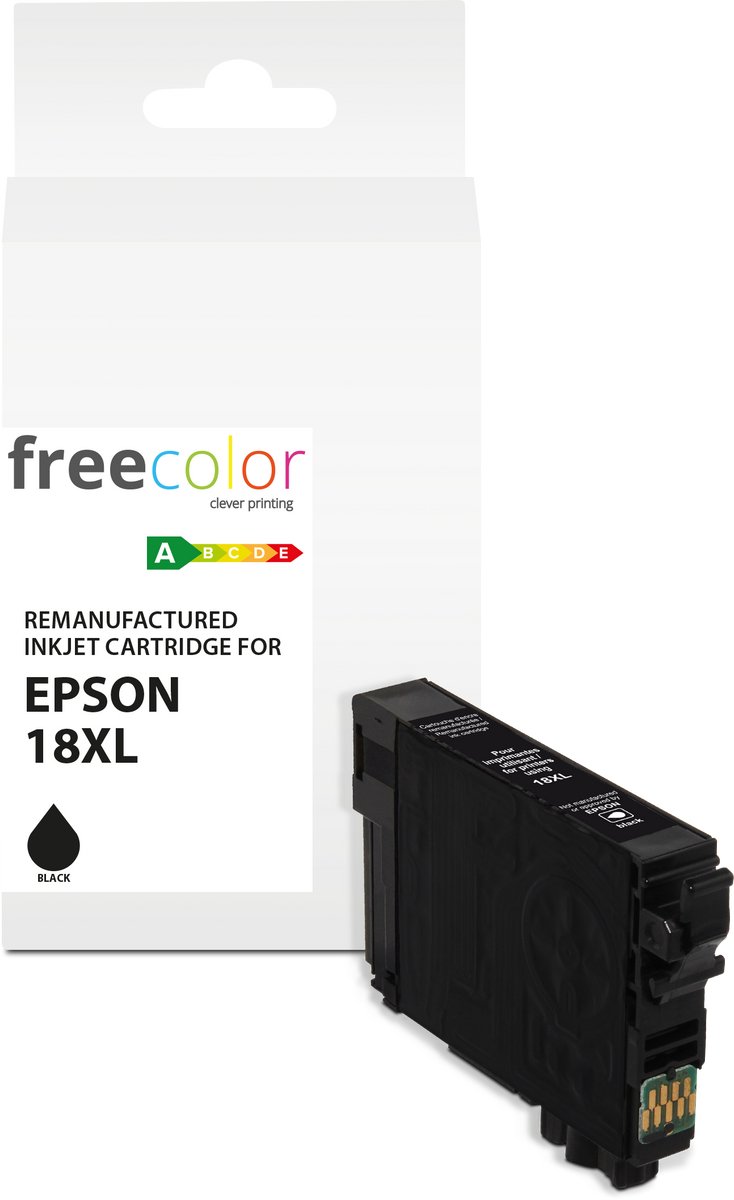 EPSON 18XL - ink cartridge FREECOLOR - HC- Black 9ml - 525p