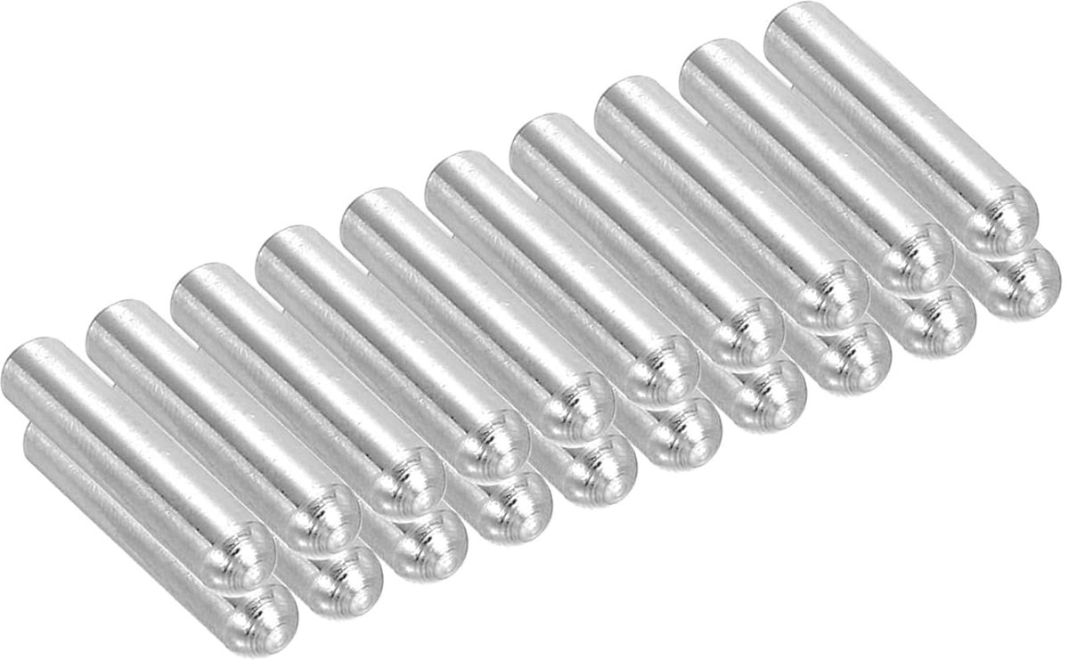 304 Vergrendelingspinnen van roestvrij staal - 5 x 30 mm - ronde kop - platte afgeschuinde eindstukken - centreerpennen van metaal - haringen voor stapelbed - 20 stuks