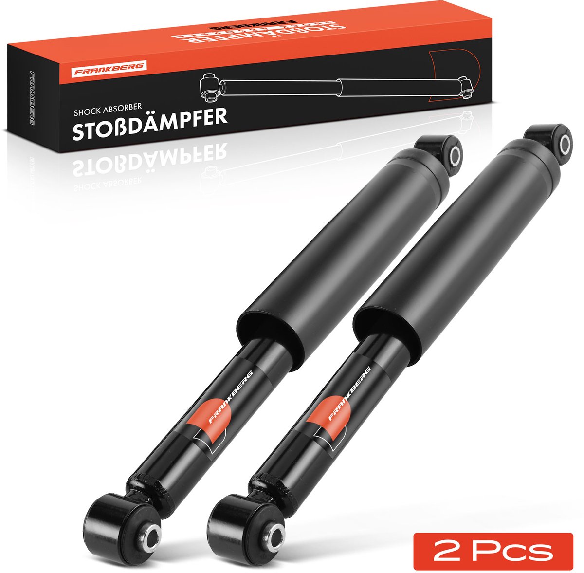 Frankberg 2x schokdemper achteras voor Saab