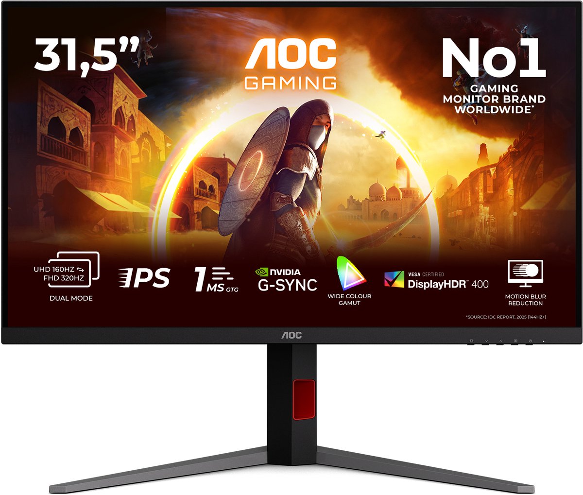 AOC G4 U32G4U - 4K Dual Frame IPS Gaming Monitor - UHD 160hz - Product - €369,00