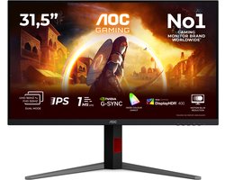 AOC G4 U32G4U - 4K Dual Frame IPS Gaming Monitor - UHD 160hz - FHD 320hz - HDMI 2.1 - Console Ready -32 inch