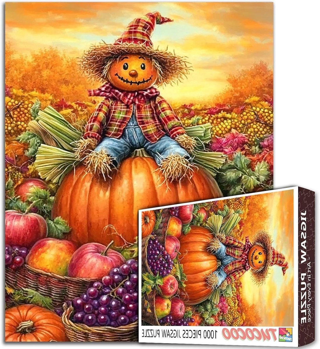 Legpuzzels 1000 stukjes - Volwassen puzzel - Ontspannende hobby - Nauwkeurig gesneden stukjes - 70 x 50 cm - Herfstlandschap