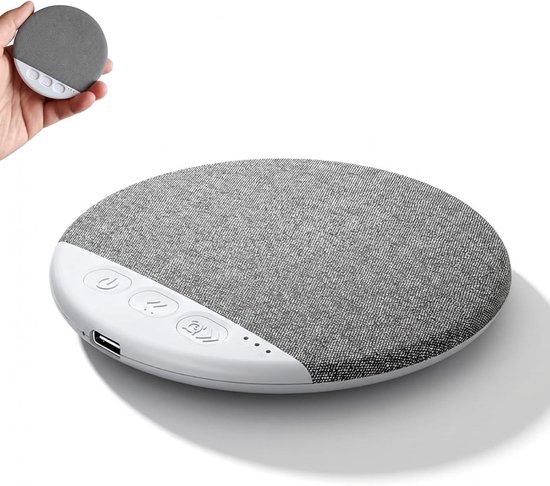 Ultradunne Bluetooth kussen speaker 12 mm voor zijslapers, draadloos, witte ruis, privé geluid, USB-C laadbaar