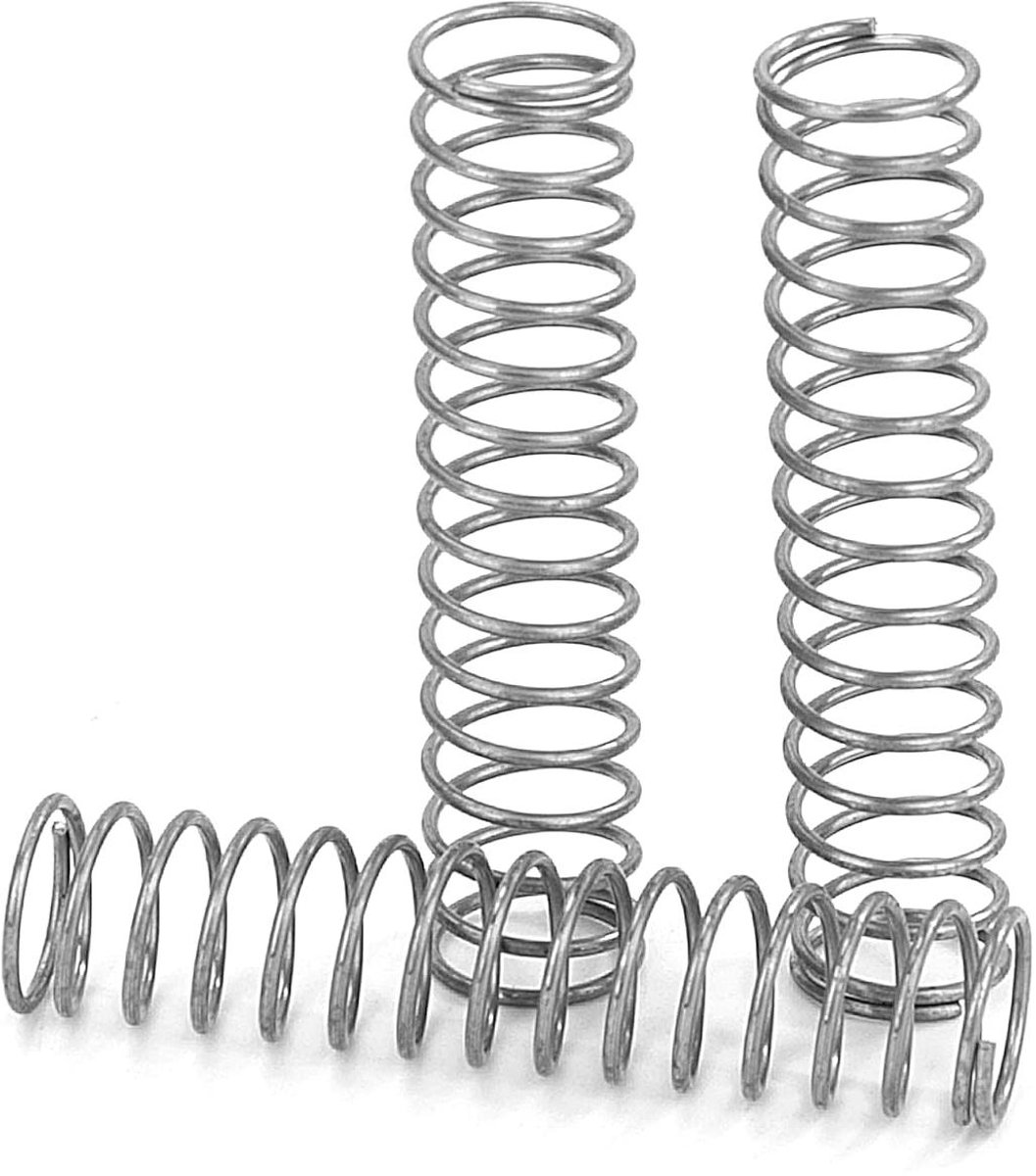 Drukveren Roestvrij Staal - Compressieveren Set - Mechanische Toepassingen - Hoge Elasticiteit - 10 Stuks 35mm - Metaal