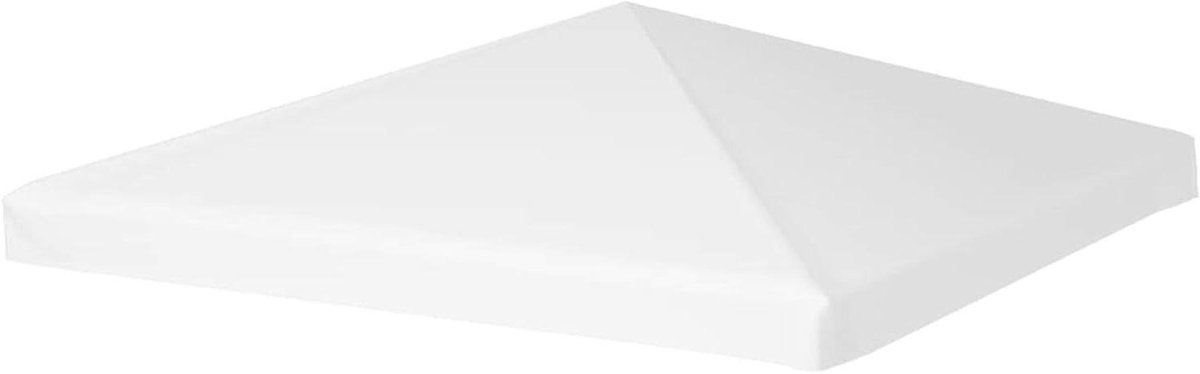 Paviljoen Dakbedekking - Reservehoes - Buiten beschutting - Waterafstotend polyester - 3x3 of 4x3 meter - Wit/Zwart