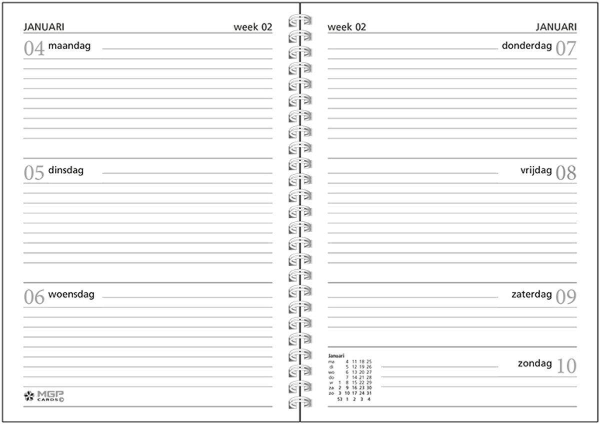 MGPcards MGPcards 2027 A5 Agenda - afbeelding 3