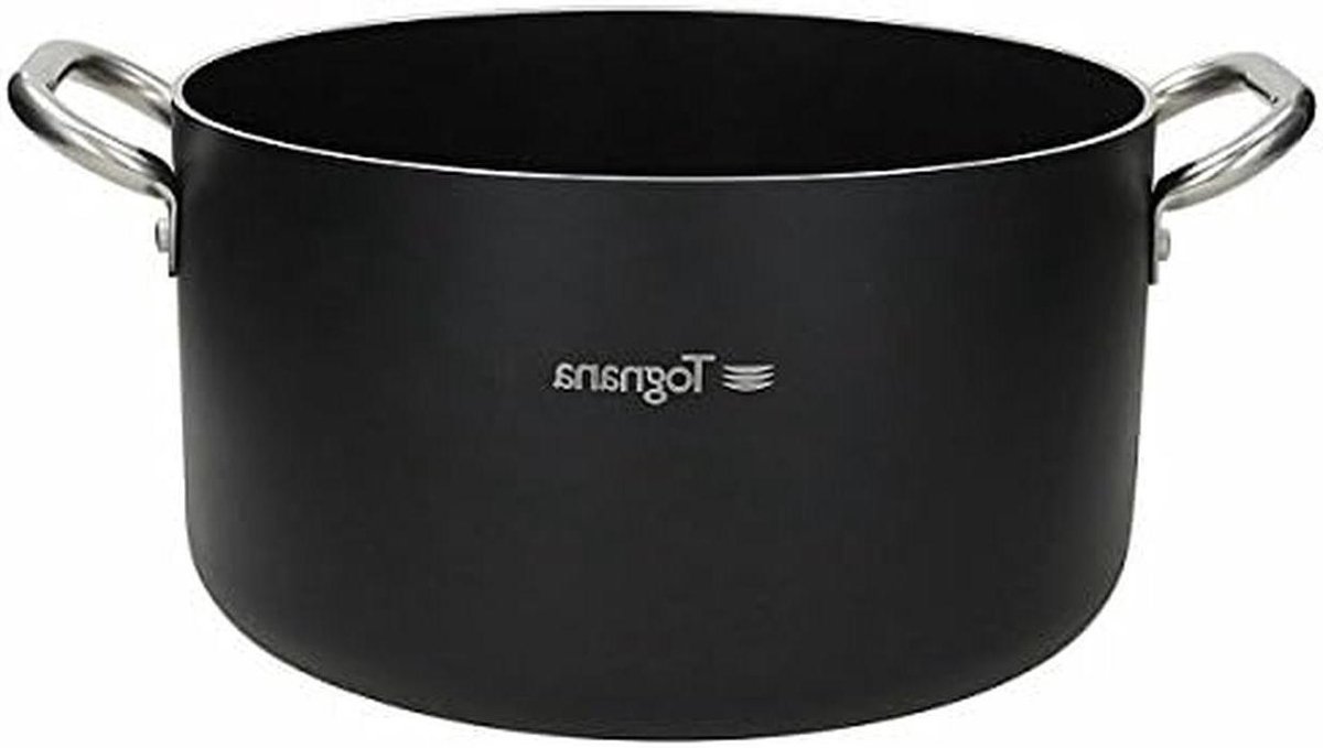 Professionele Kookpan - Grote Soeppan - Mee Koken - Diamantversterkte Coating - 32 cm - Zwart