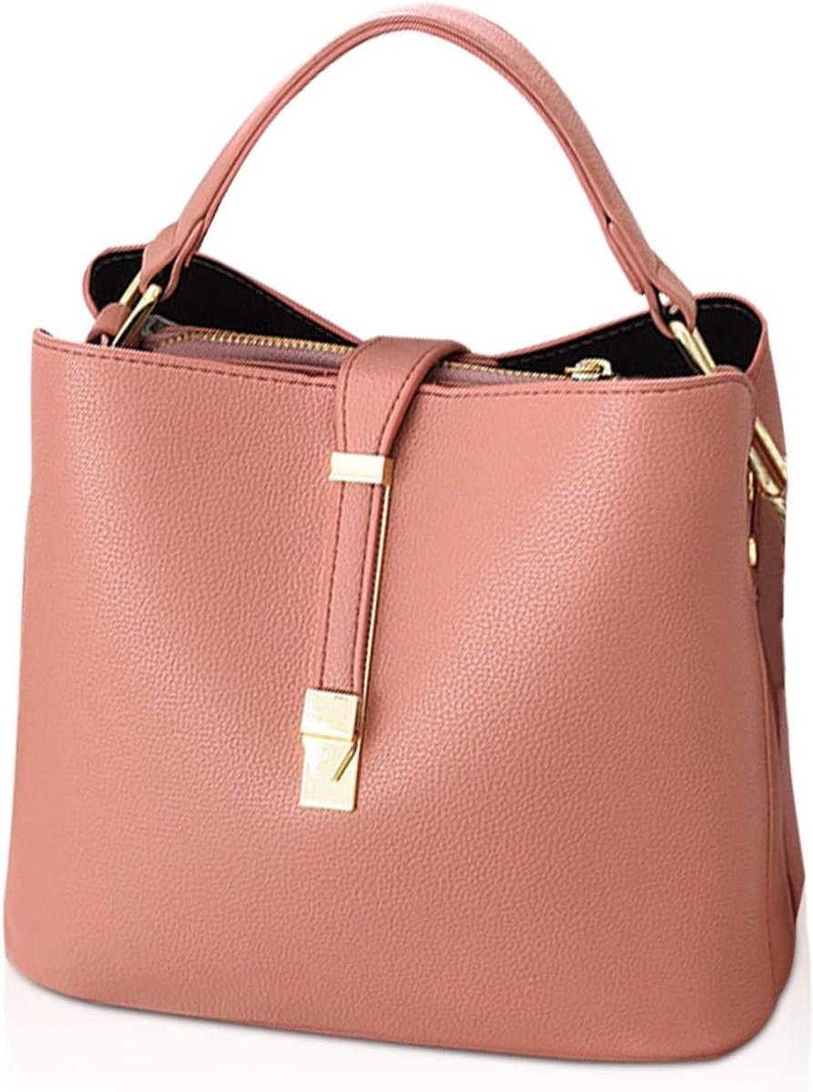 Dames Handtas - Schoudertas Shopper - Dagelijks Gebruik - Verstelbare Banden - 23x20x12 cm - Roze