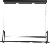 Suspension Tør 6 lumières avec crémaillère L 100 cm noir