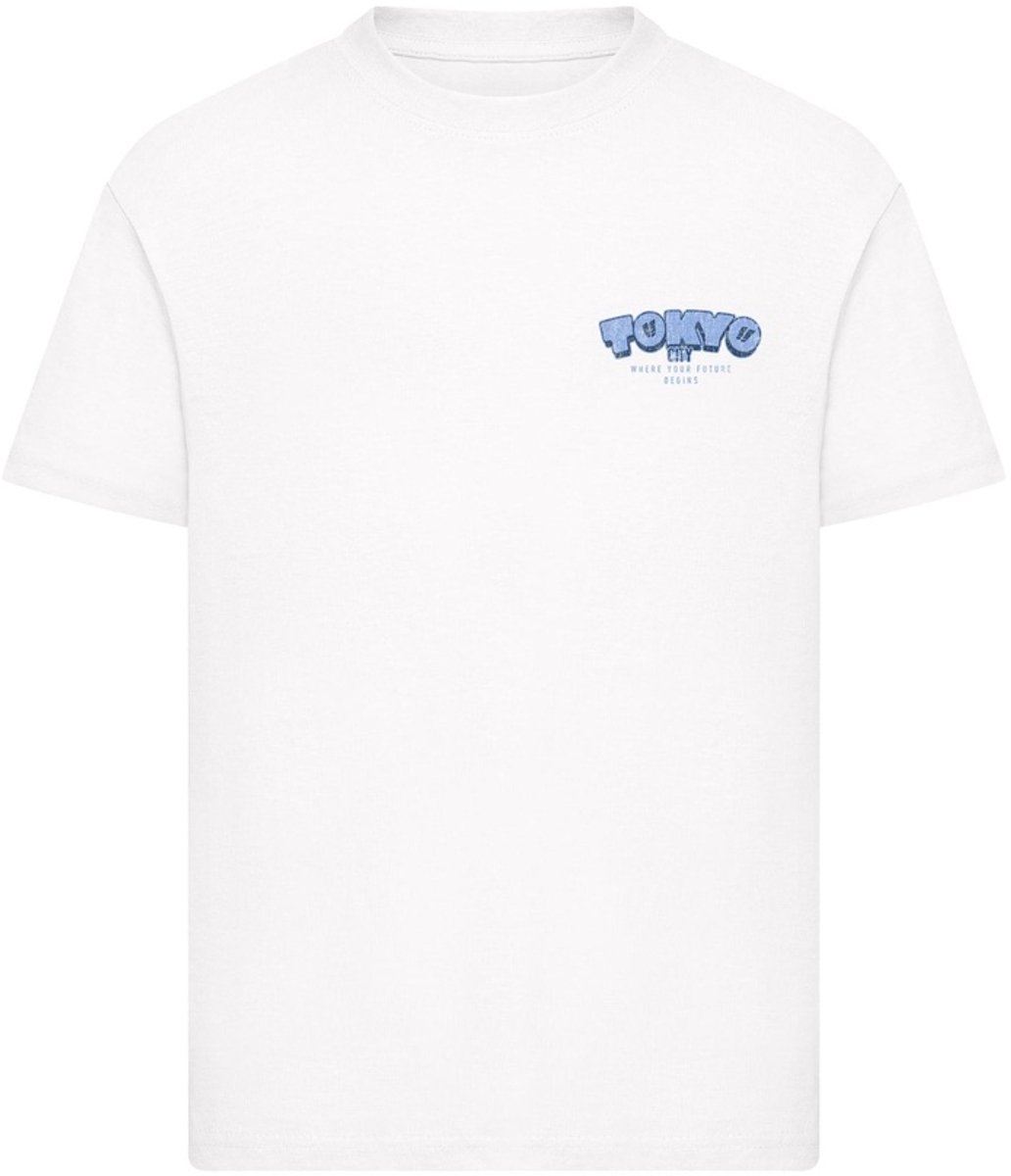 Mister Tee Tokyo City Where Your Future Begins Kinder Tshirt Kids 122/128 Wit