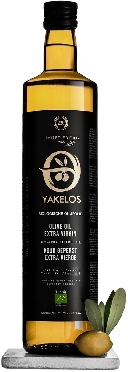 Yakelos Biologische Extra Vierge Olijfolie 500 ml