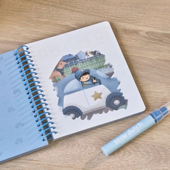 Little Dutch watertekenboek Jim Vehicles - Water magic book