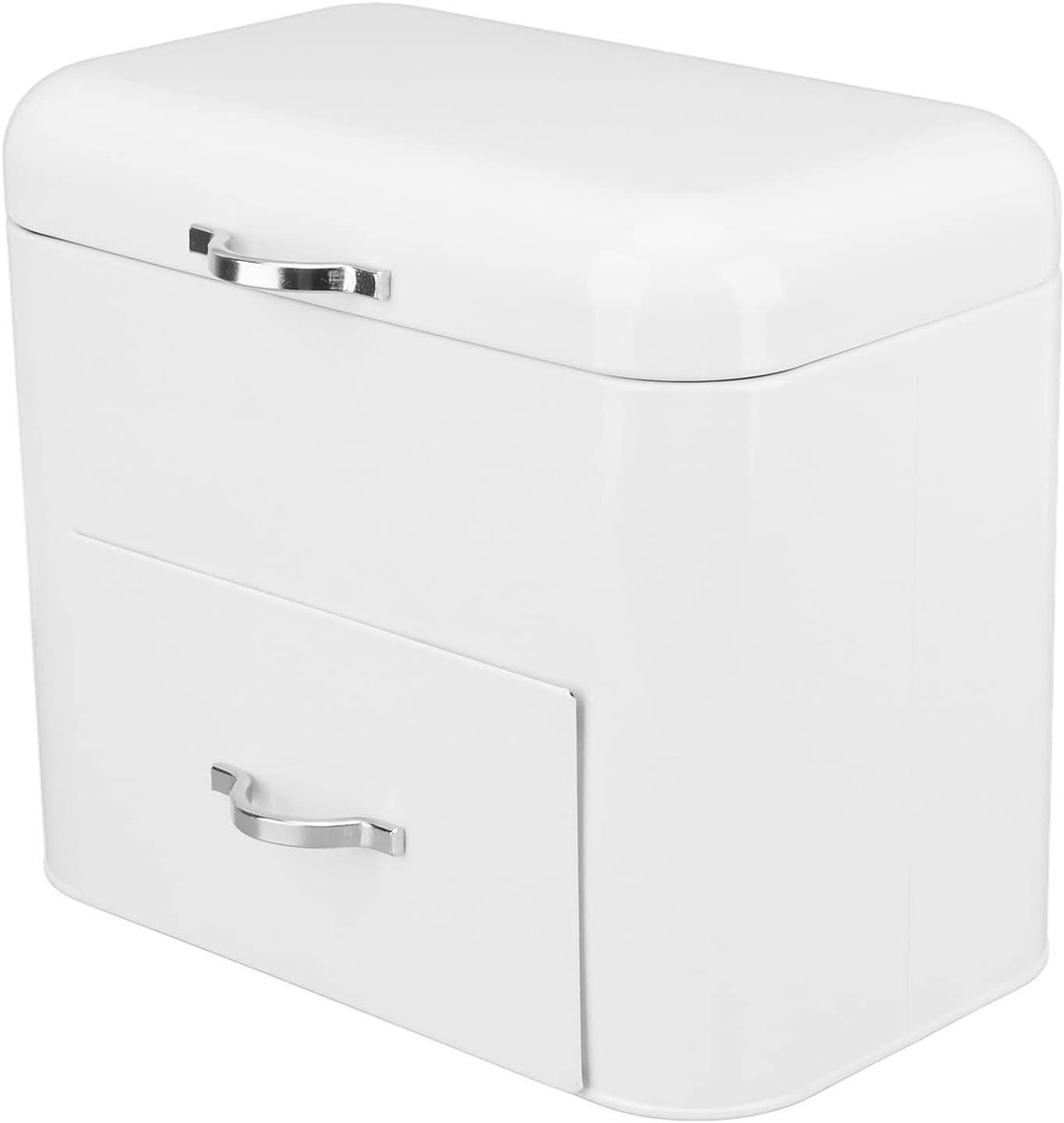 Broodtrommel Metaal - Keuken Opberger - Brood Vers Houden - Extra Grote Capaciteit - 30 x 18 x 26 cm