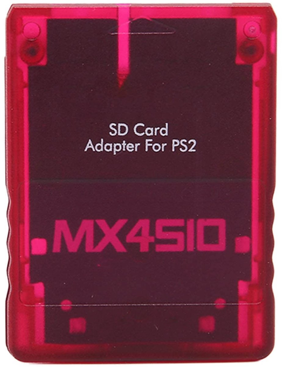 VT Goods - PS2 MX4SIO SIO2SD-kaartlezeradapter - Handgemaakte Vervanging - Rood - Duurzaam en Betrouwbaar - Geschikt voor PS2 - Adapter voor Geheuge..