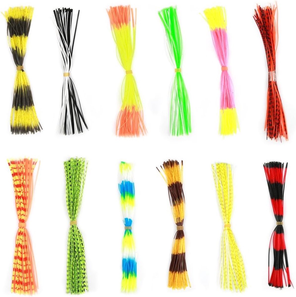 600 Strands Vis Lure Skirt - Bait Squid Rubber Thread - Fly Tie Materialen - Skirts Voor Buiten Vissen - DIY Accessoire