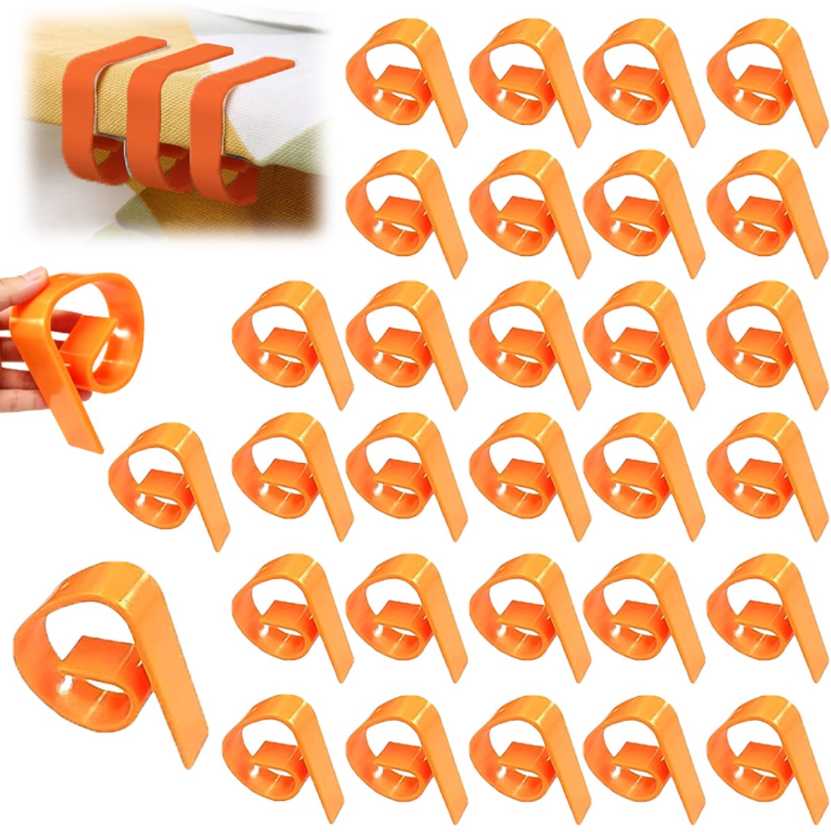 30 stuks - Tafelkleedklemmen - Tafelkleedklemmen voor buiten - Plastic tafelkleedklemmen -