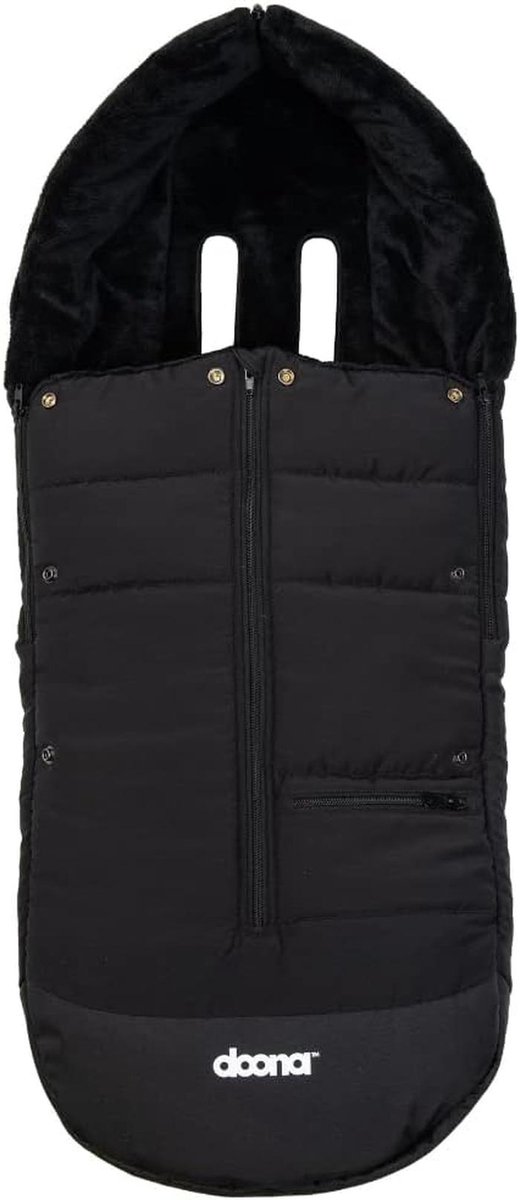 Baby Voetenzak - Dekentje Quinny - Reizen met baby - Waterafstotend materiaal - 43x18x93 cm - Zwart — afbeelding 5