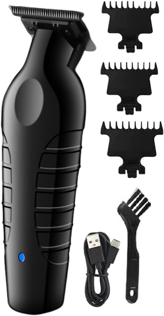 Professionele Tondeuse - Elektrische Trimmer Baard - Haar Baard Knippen - Snel Opladen USB - 3 Opzetkammen