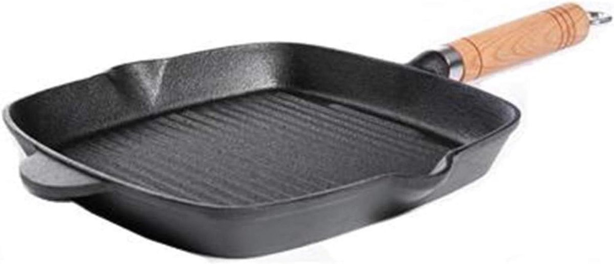 Gietijzeren Koekenpan - Vierkante Bakvorm - Steak Grillen - Gelijkmatige Warmte - 235 Cm