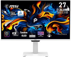 MSI PRO MAX 271UPXW12G - 4K OLED Monitor - 120hz - Dual USB-C 98W & 15W PD - 27 inch
