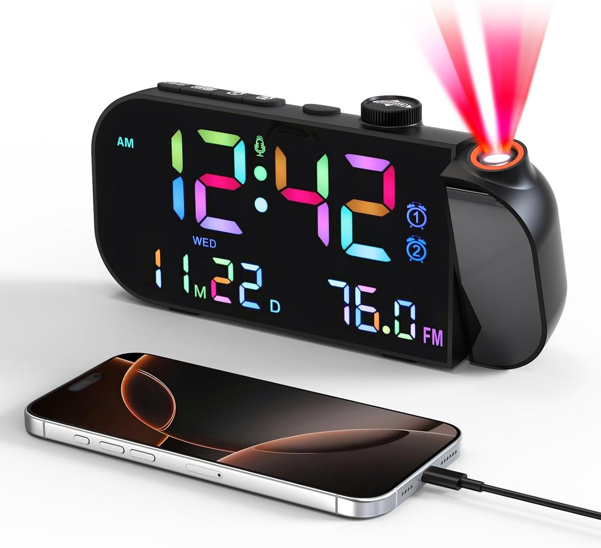 Digitale Wekker - Wekkerradio - Reiswekker - klokaccessoire