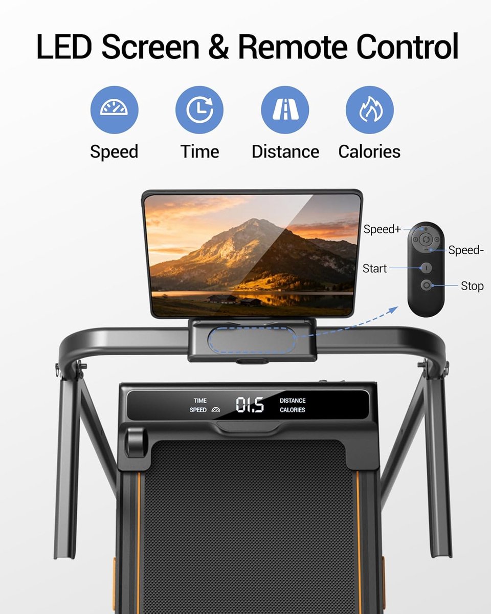 Loopband Inklapbaar - Wandelband Fitness - Treadmill - Hardlopen