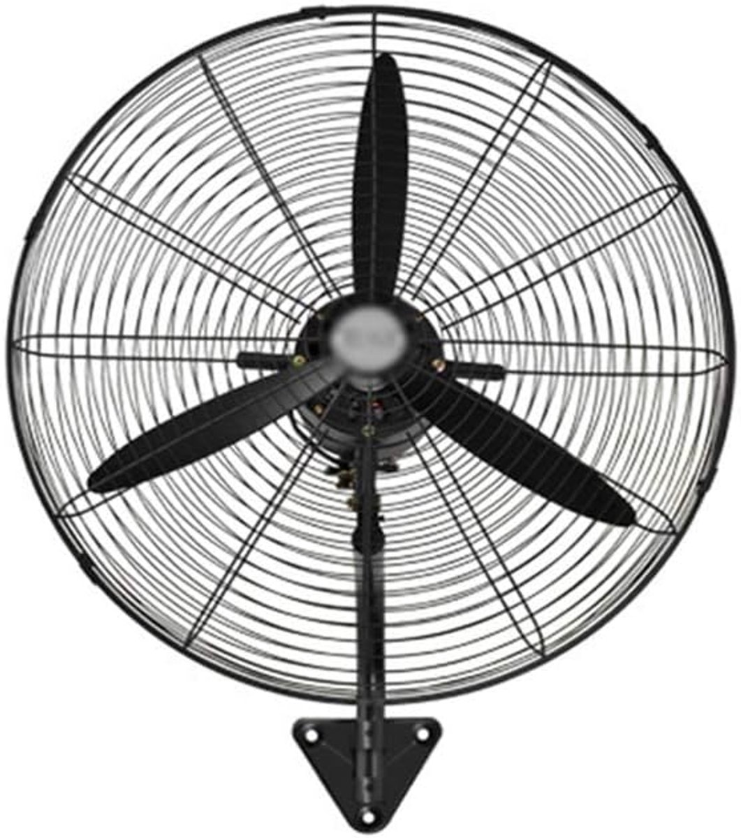 Muurventilator - Wandmodel Ventilator - Ruimte Koelen - 90 Graden Oscillatie - 55cm - Zwart
