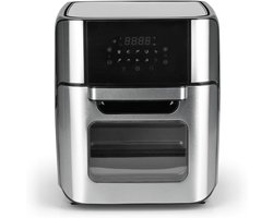 RVV® Heteluchtoven - Oven - Airfryer Oven - Roestvrij Staal - Zilver- 36cm x 33cm x 38cm