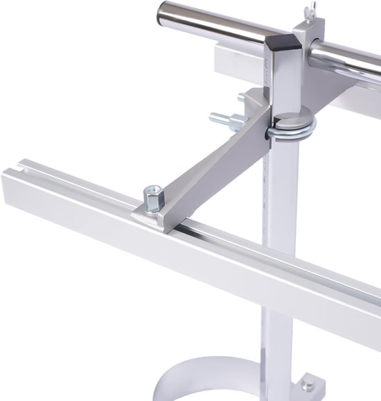 Mobiele zaagmachine - Draagbare molen - Houtbewerking op locatie - Verstelbare breedte - 46-122 cm - Zilver — afbeelding 5