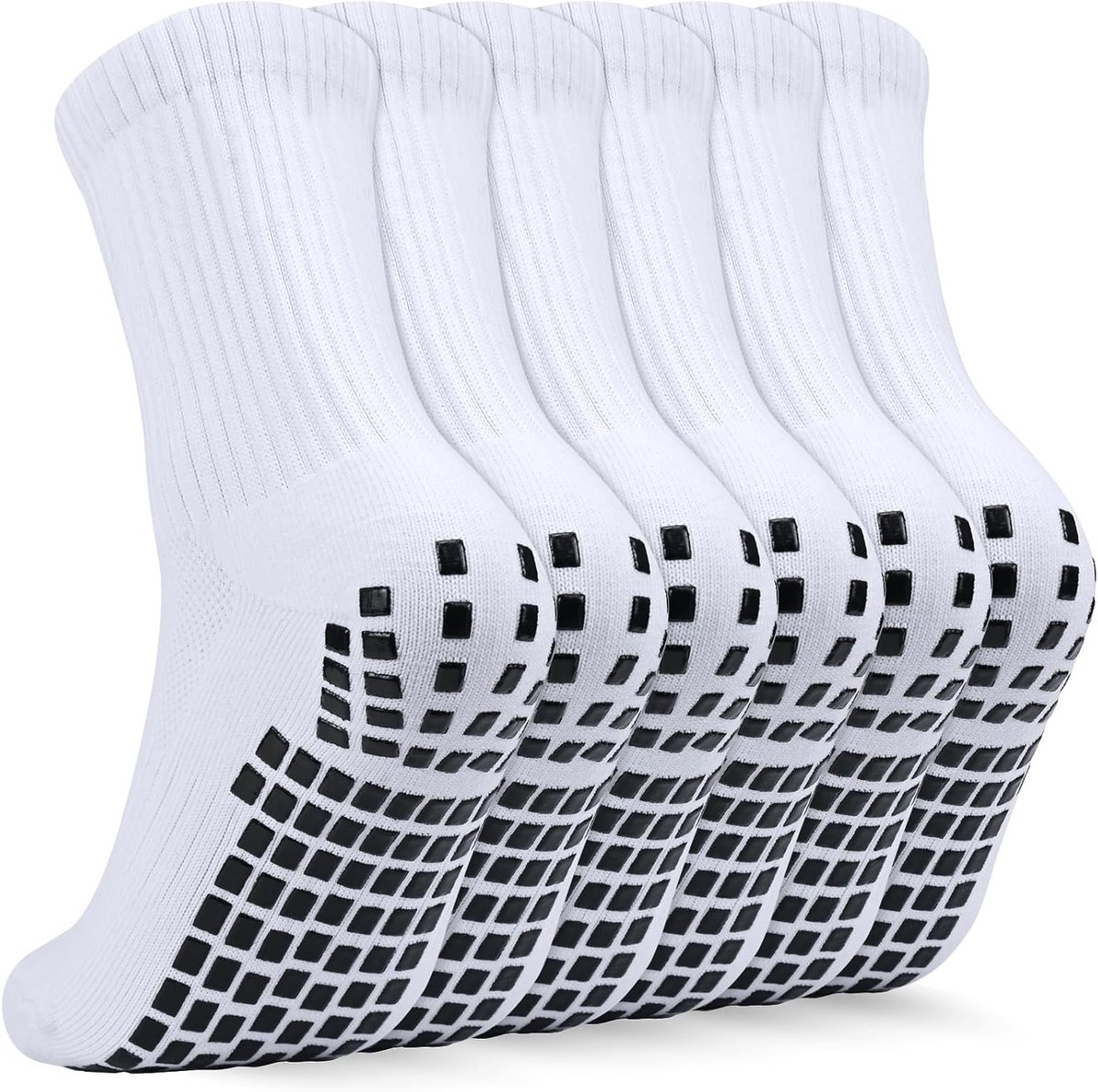 Comfortabele Kindersokken voor Voetbal met Antislip Grip - 3 Paar Sport Sokken voor Jongens, Maten 31-34/35-38, Ideaal voor Actieve Spelers