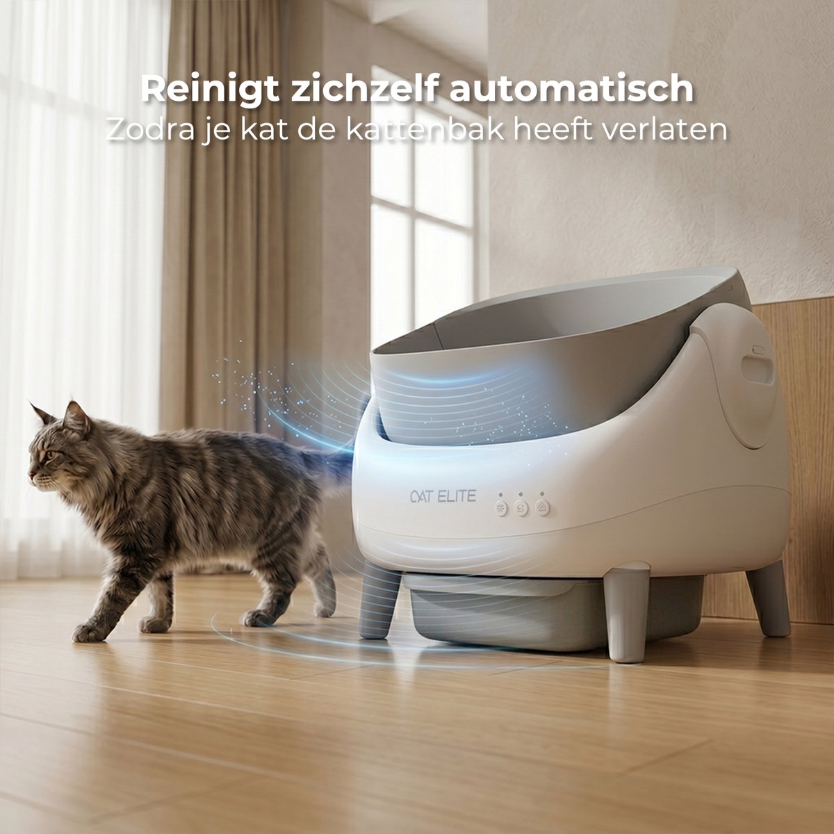 CatElite Ease Automatische Kattenbak - 15L - App & Sensoren thumbnail 2