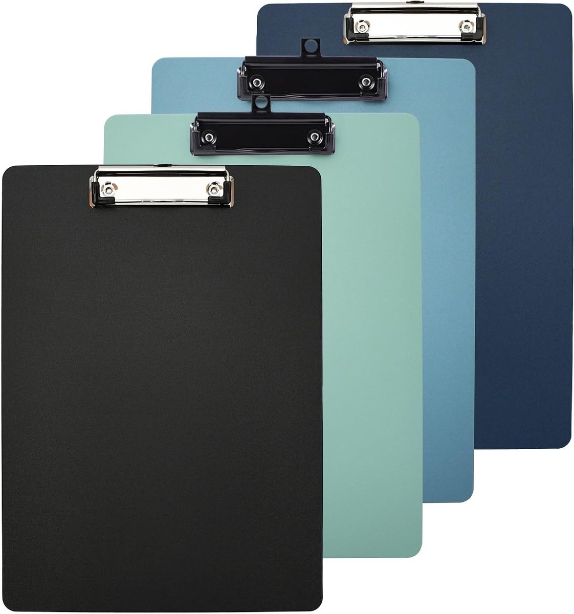 Multicolour A4 Clipboards voor Studenten en Kantoor, 4 Ronde Randen in Diverse Kleuren
