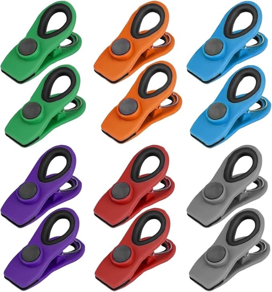 Magnetische zakclips voor voedselverpakkingen - 12 stuks