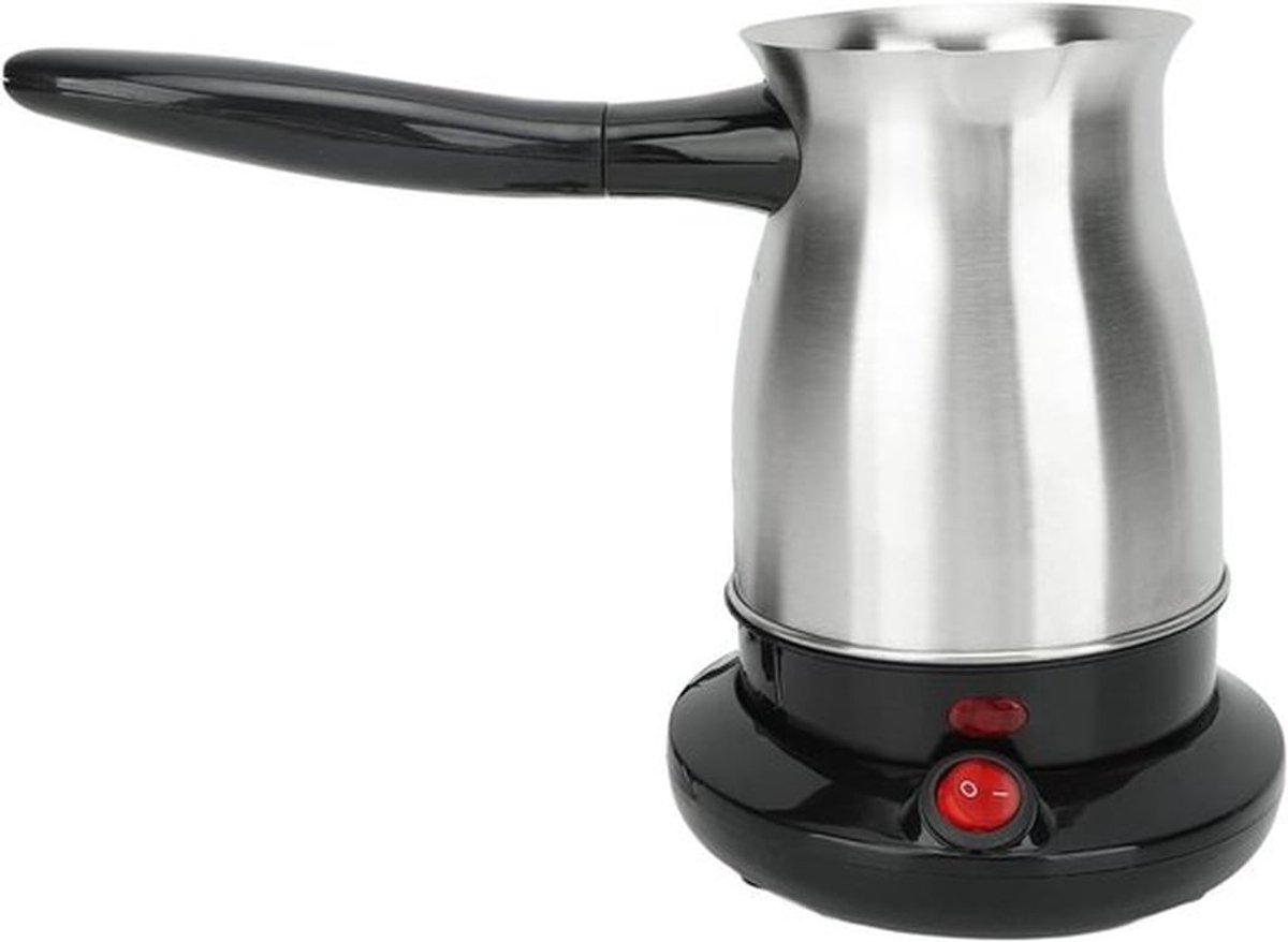 - Elektrische koffiekan - Turks Grieks koffiezetapparaat - roestvrij staal - koffieketel - elektrische - snelle kookkan - Arabische koffiepot - geschikt voor - kleur of model - 600 Ml.