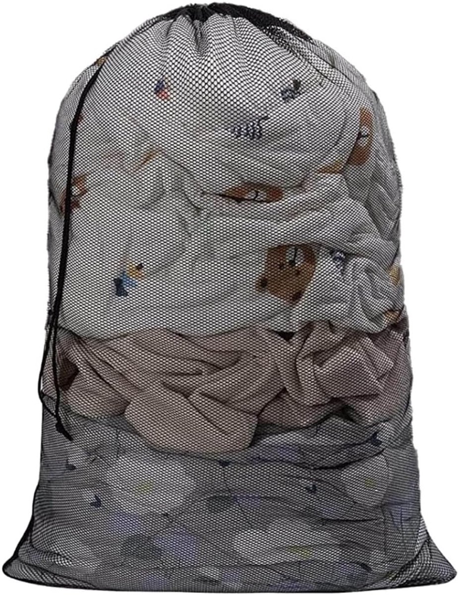 Grote Waszak van Mesh 20 x 24 Inch met Trekkoord, Ideaal voor Wassen, Reizen en Organisatie in Huis of Hotel