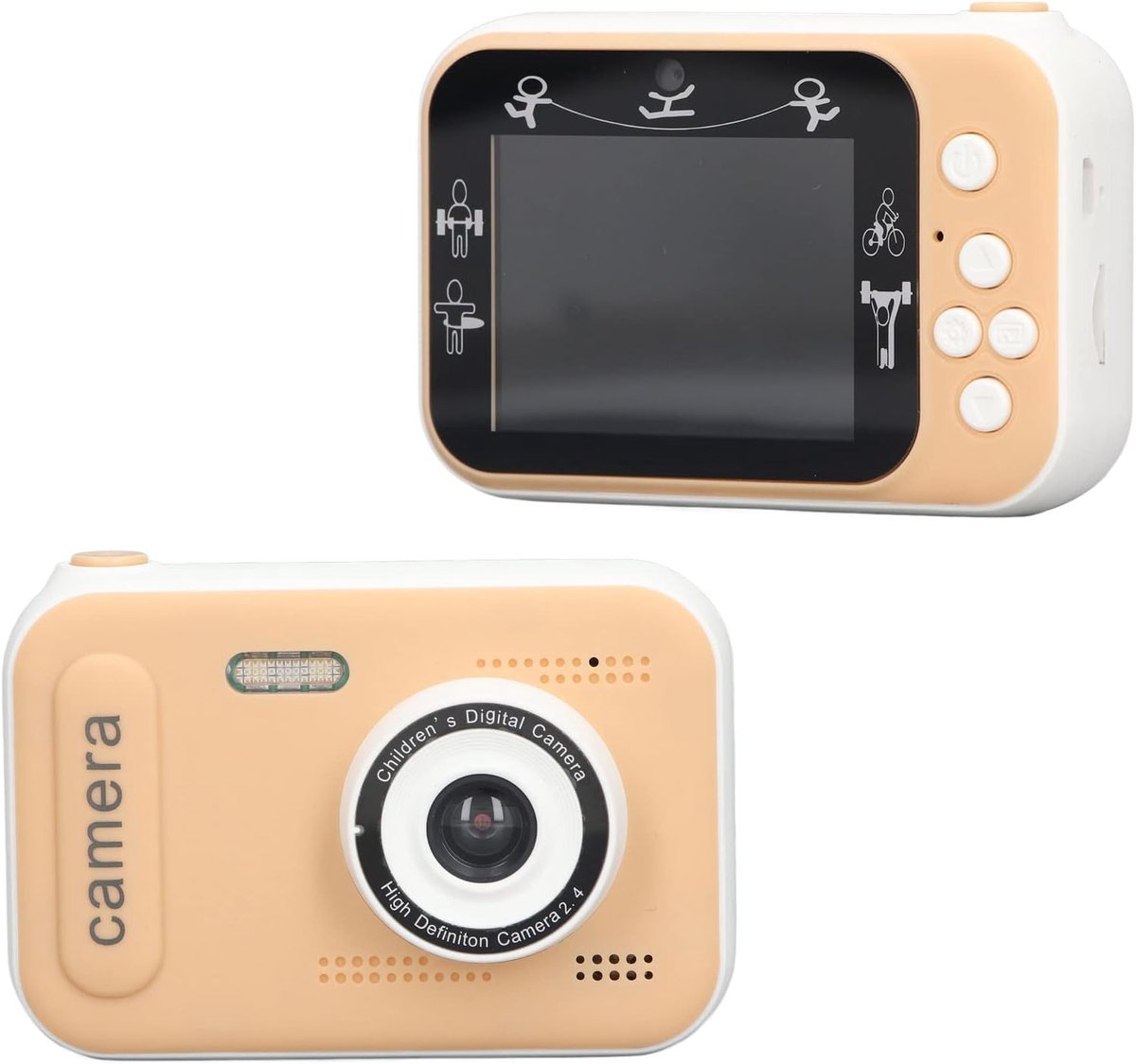 Selfiecamera voor kinderen van 3 tot 10 jaar - HD digitale camera met dubbele lens