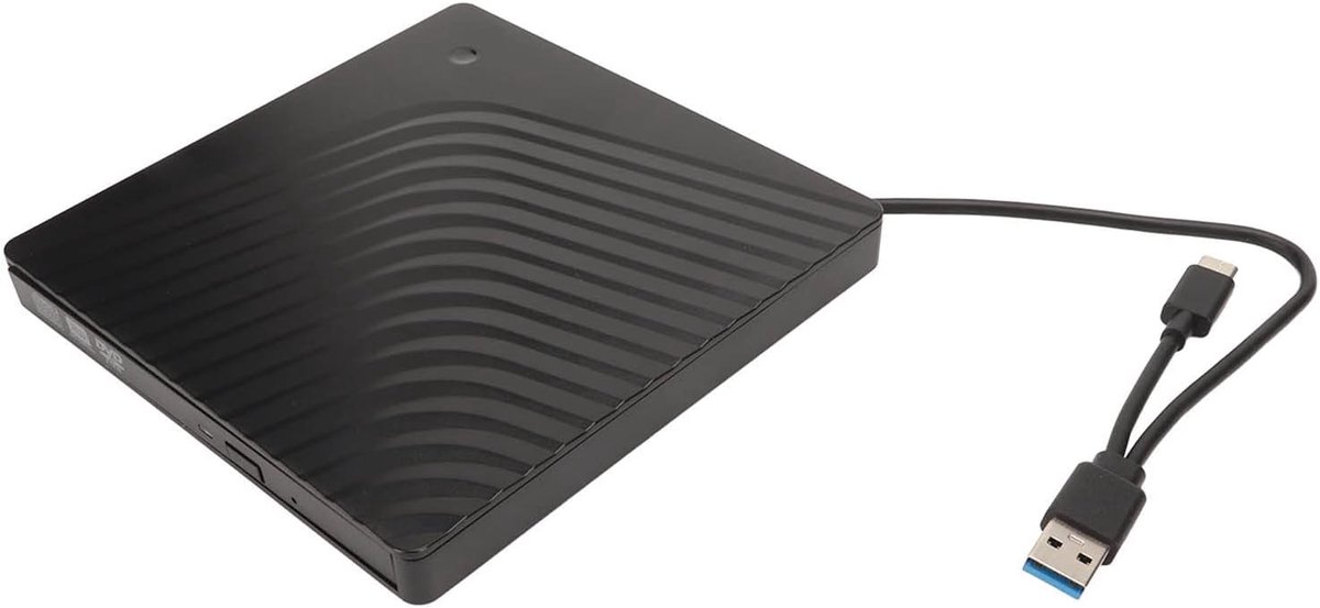 Externe DVD Drive - CD Brander - Laptop Uitbreiding - Plug and Play - 17 x 17 x 3 cm