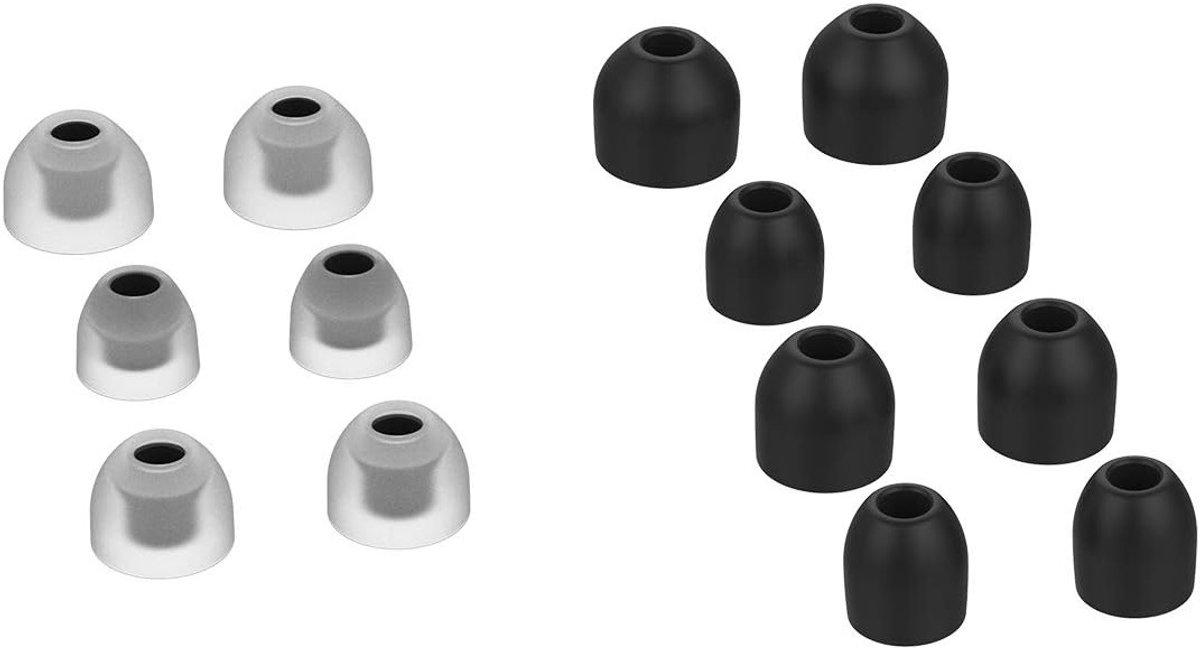In-Ear Earbuds met Zachte Siliconen Oorkussens en Oorkappen, Geschikt voor Sony WF-1000XM4 en WF-1000XM3, Perfecte Geluidservaring en Comfortabel Draaggemak (Zwart)