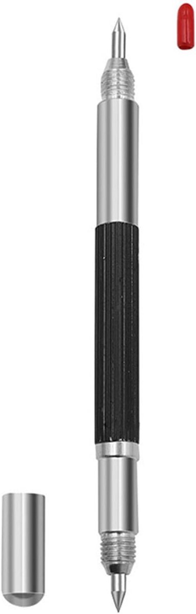 Graveerpen Punt - Schrijver Dubbel Hoofd - Metaal Glas Steen - Hardmetalen Punt