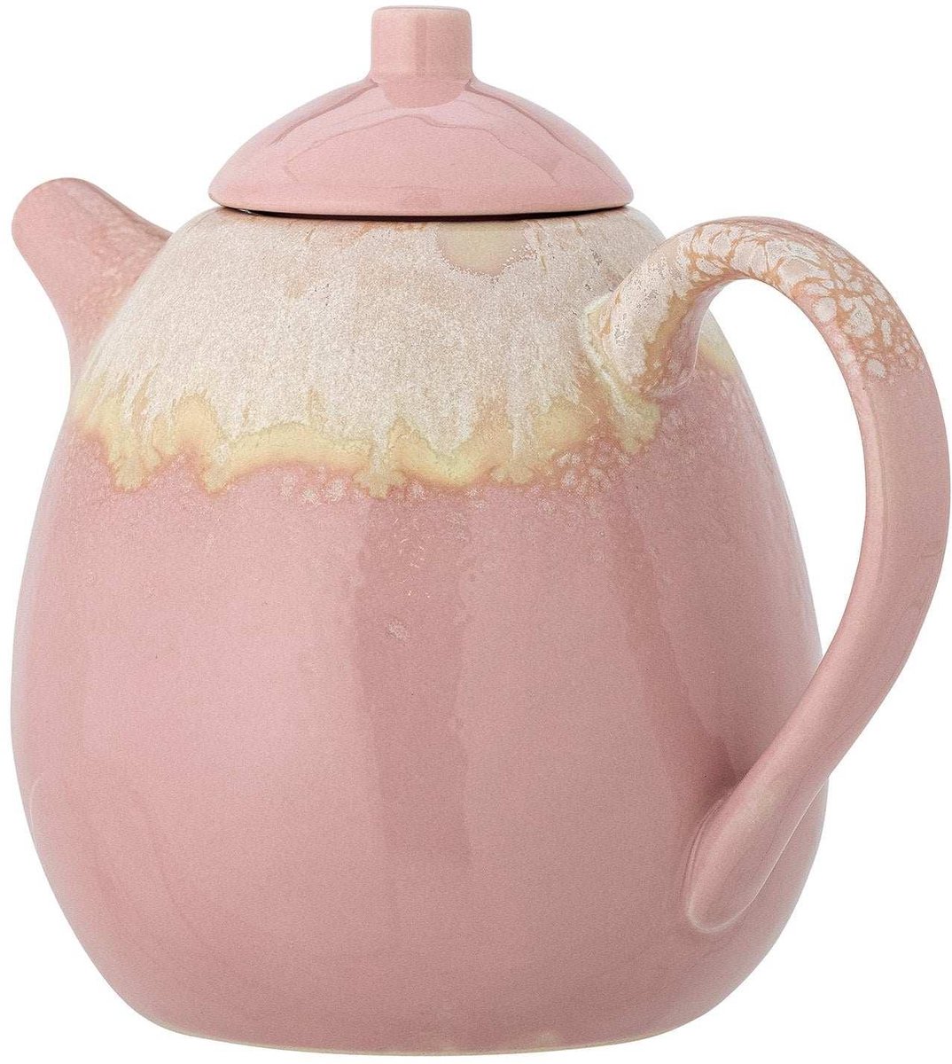 Theepot aardewerk rose Louisa 1,2L