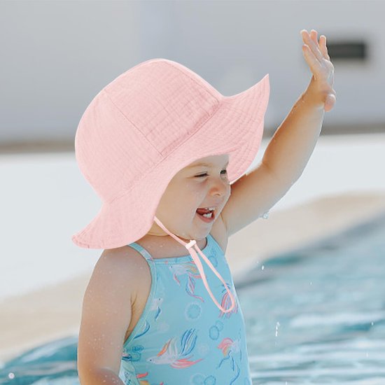 Baby Zonnehoed - Zonnebril Set - Buitenactiviteiten Bescherming - Bloemvormige Bril - 1 Set - Roze — afbeelding 3