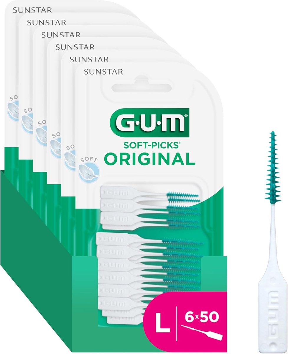 Interdentaal Reiniger - Tandenstokers - Mondhygiëne - Zachte Flexibele Borstels - 6 Stuks - Wit