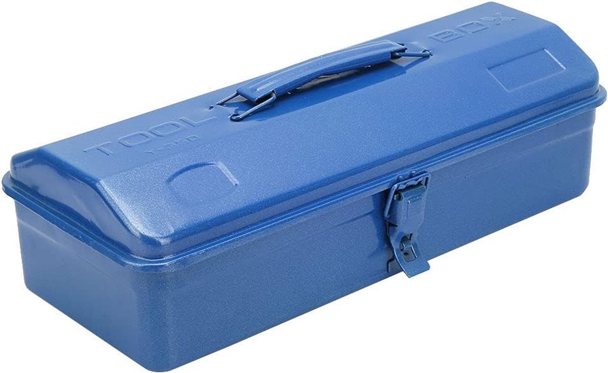 Gereedschapskist Metaal - Opbergkist Gereedschap - Gereedschap Opbergen - Robuuste Metalen Structuur - 36x17x12 cm - Blauw