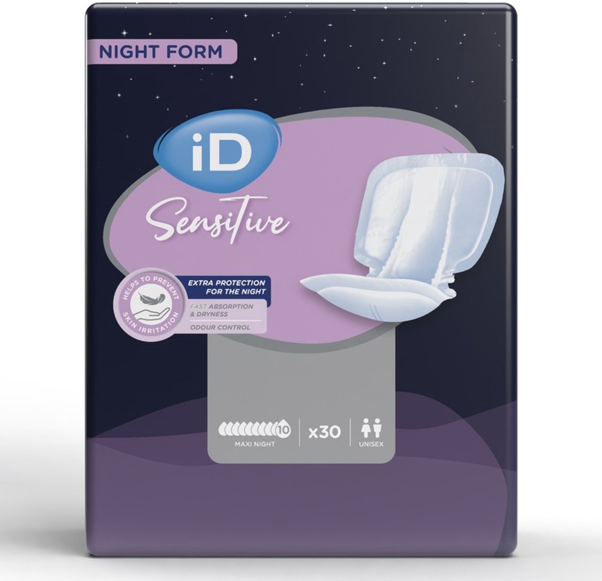 iD Sensitive Form Maxi Night - 4 pakken van 30 stuks