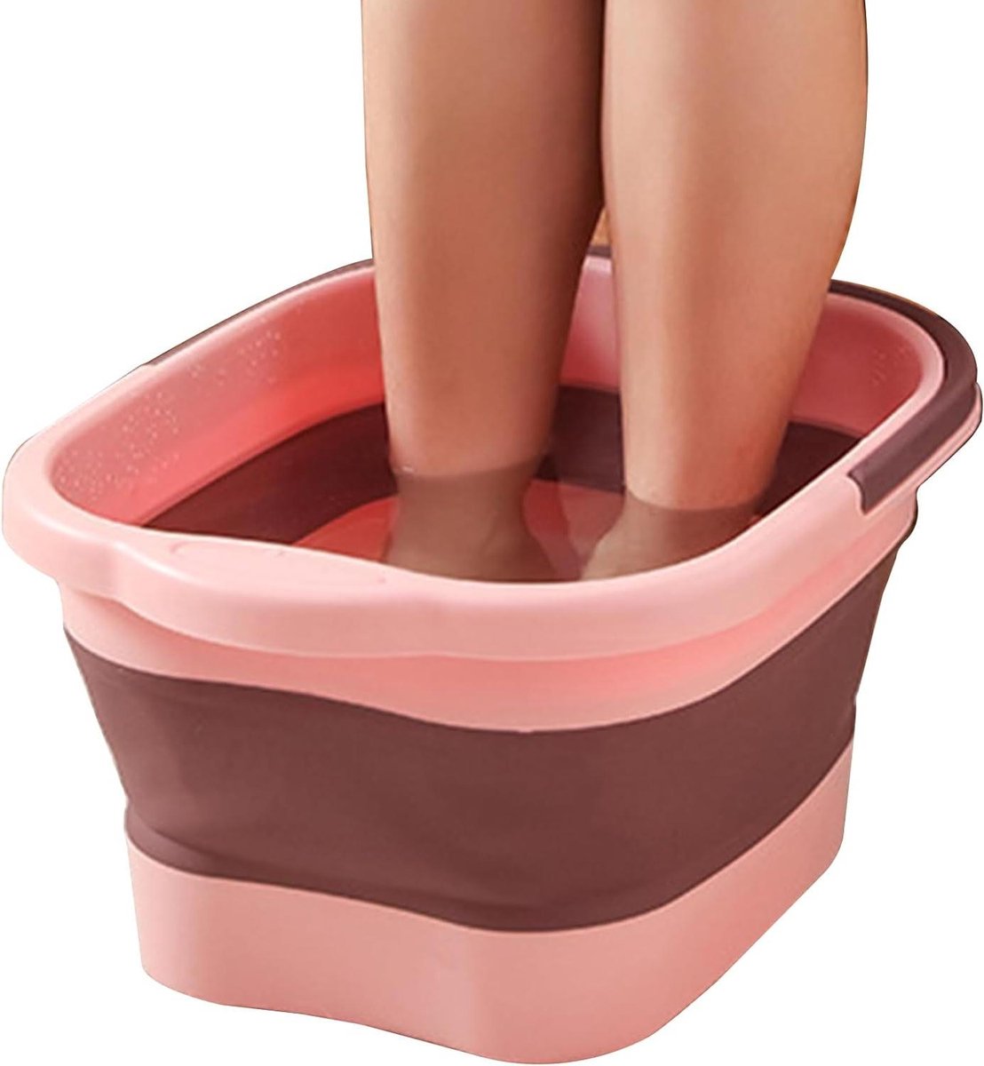 Opvouwbaar Voetenbad - Draagbare Kuip - Voeten Ontspannen - Met Massagepunten - 43 x 33.5 cm - Wit