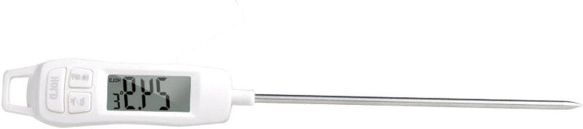 Voedselthermometer - Keuken thermometer - Temperatuur meten - Snelle meting - Pen model - Wit