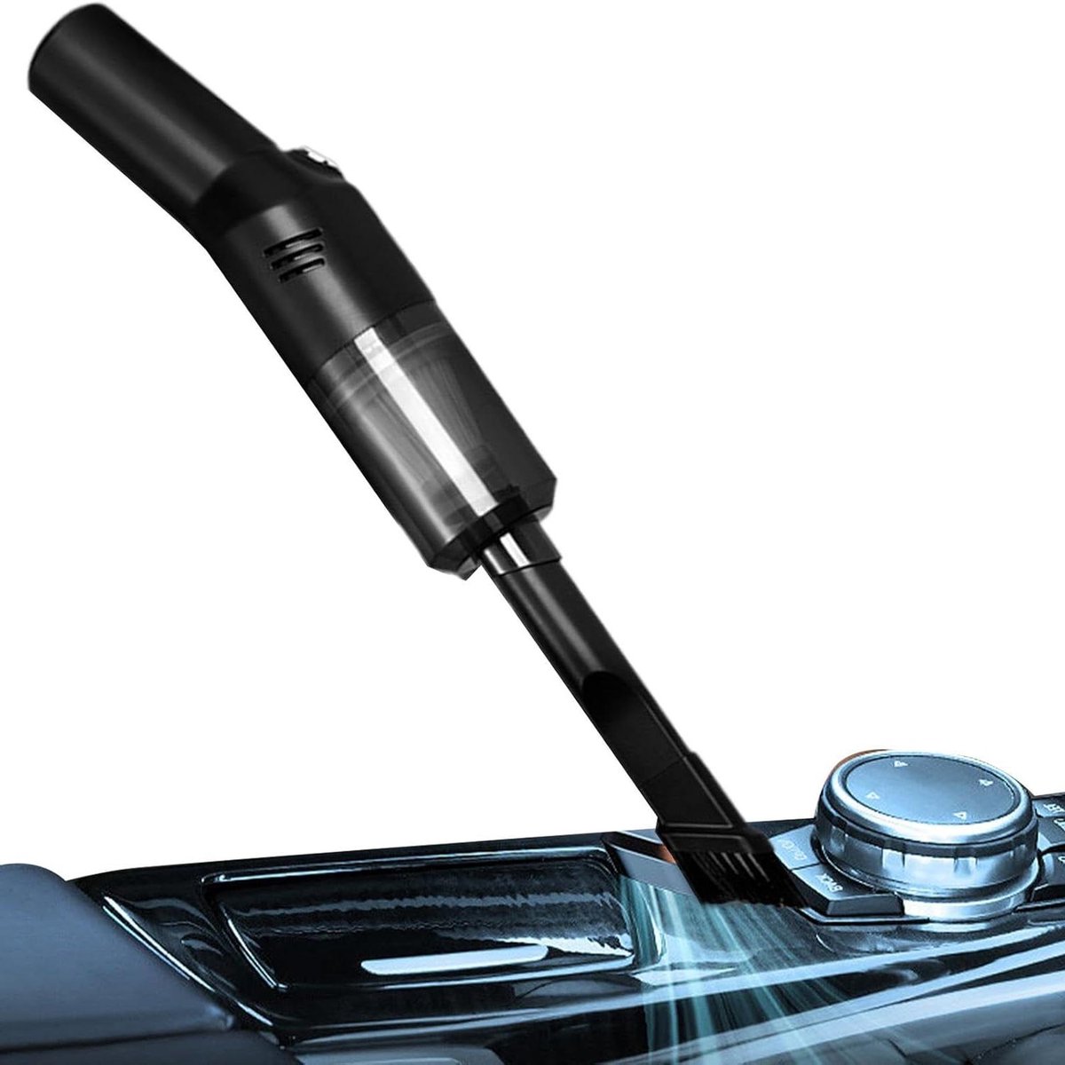 Draadloze Autostofzuiger - Handstofzuiger Auto - Auto Interieur Reinigen - Krachtige Zuigkracht - 30x10x10 cm - Zwart